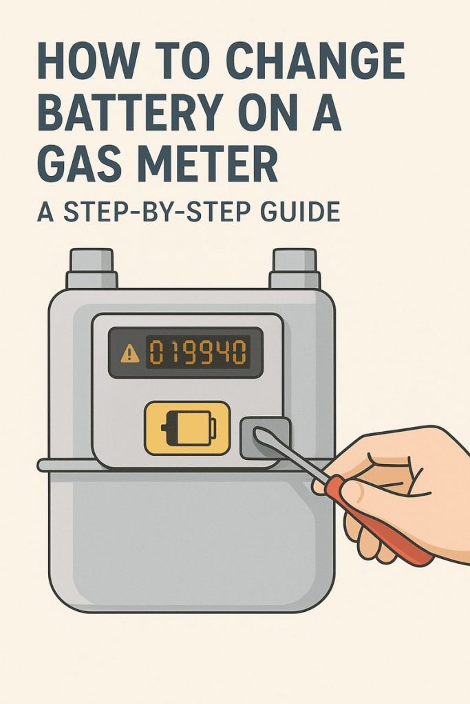 how to change battery on gas meter