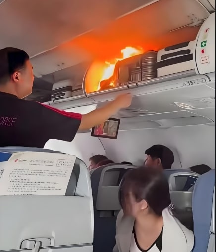 lithium battery caught fire